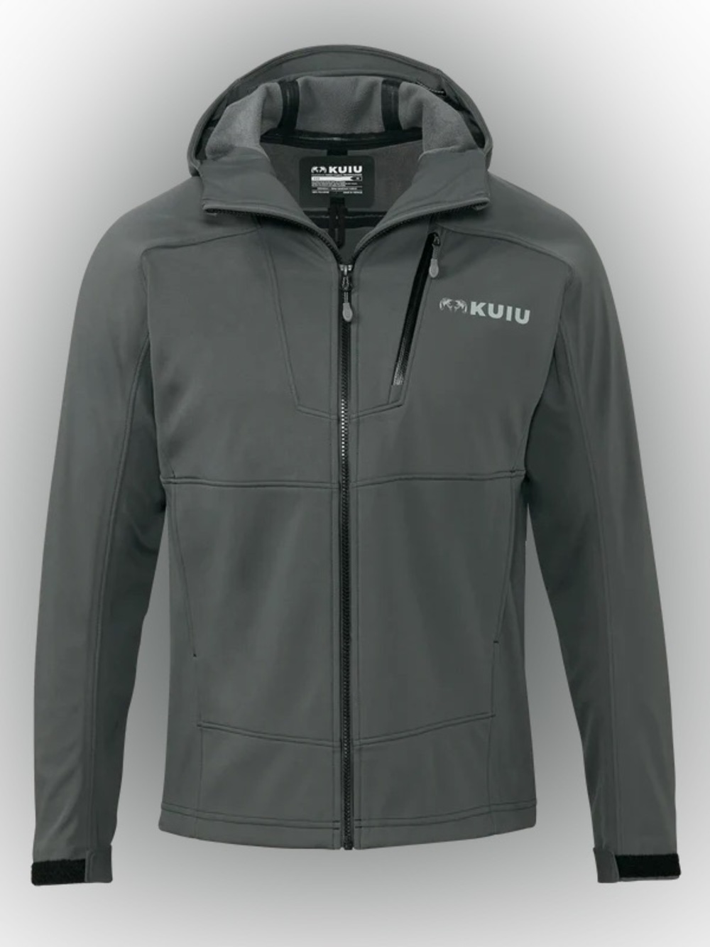 KUIU Axis Hybrid Men's Hooded Softshell Jacket - Charcoal Gray